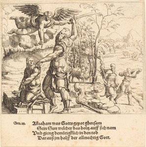 The Sacrifice of Isaac, 1547. av Augustin Hirschvogel