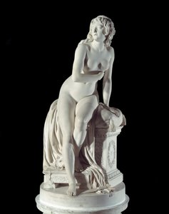 Forlatt Psyche-skulptur av Augustin Pajou (1730-1809) 1791 Paris, Louvre-museet
