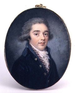 Portrait of a Young Man, ca. 1790 (akvarell og gouache) av Augustin Ritt