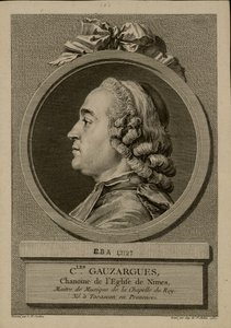 Portrett av Charles Gauzargues 1725-1799, 1767. av Augustin Saint Aubin de