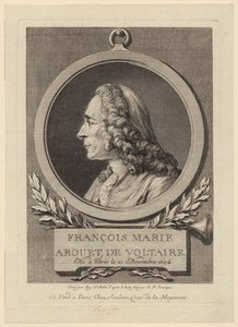 Portrett av François Marie Arouet de Voltaire