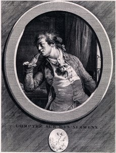 Regn med mine eder!, 1789 av Augustin de Saint Aubin