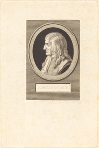 Jean de La Fontaine av Augustin de Saint Aubin