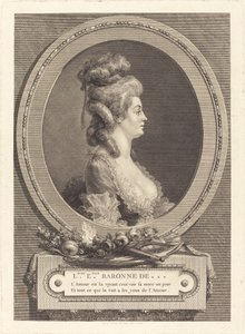 Louise Emilie Baronesse av *** av Augustin de Saint Aubin