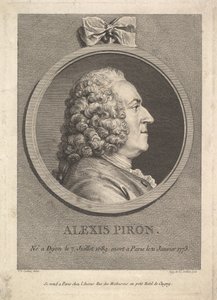 Portrett av Alexis Piron, 1776. av Augustin de Saint Aubin