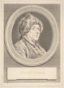 Portrett av Benjamin Franklin, 1777. av Augustin de Saint Aubin