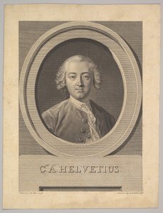 Portrett av Claude Adrien Helvetius 1715-1771, 1772. av Augustin de Saint Aubin