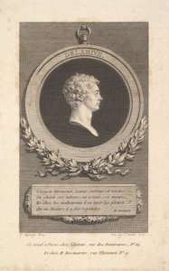 Portrett av De Larive, 1785. av Augustin de Saint Aubin