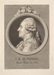 Portrett av Jean-Baptiste-Marie Pierre, 1775. av Augustin de Saint Aubin