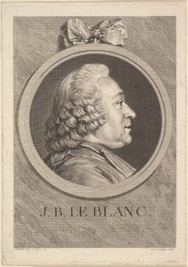 Portrett av Jean-Baptiste Le Blanc, 1750. av Augustin de Saint Aubin