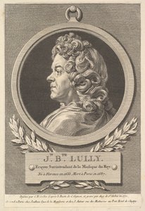 Portrett av Jean-Baptiste Lully, 1770. av Augustin de Saint Aubin