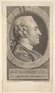 Portrett av Jean-Francoise Marmontel, 1765. av Augustin de Saint Aubin