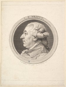 Portrett av L. F. Prault, 1787. av Augustin de Saint Aubin