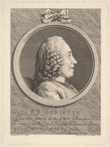 Portrett av Pierre-Jean Mariette, 1765. av Augustin de Saint Aubin