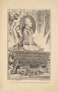Portrett av Pierre Laurent de Belloy, ca. 1765. av Augustin de Saint Aubin