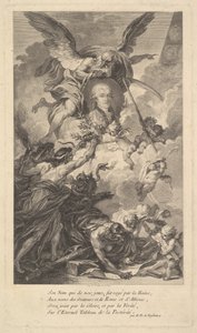 Portrett av Simon-Nicolas-Henri Linguet, 1780. av Augustin de Saint Aubin