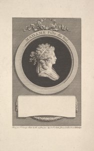 Portrett av Hennes Kongelige Høyhet Madame, hertuginne av Angoulême, datter av Louis XVI og Mar..., 1791. av Augustin de Saint Aubin