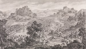 Den store seieren av Qurman, 1770. av Augustin de Saint Aubin