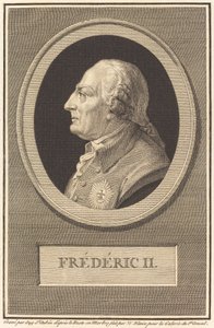 Fredrik II av Augustin de Saint Aubin after Barthelemy Blaise