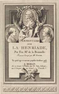 Kommentar til Henriaden av Augustin de Saint Aubin after Clément Pierre Marillier