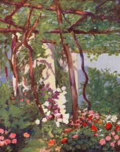 Hage, Villa Palumbo, Ravello (farge litho)
