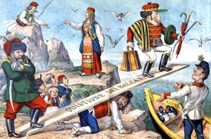 Utgaven av Balkan, ca. 1900 (illustrasjon) av Augusto Grossi
