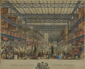 Interiøret i Crystal Palace, 1851