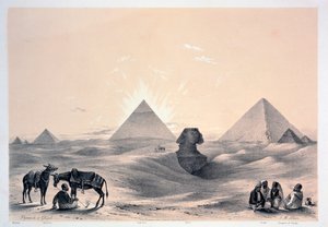 Pyramidene i Giza, 1843