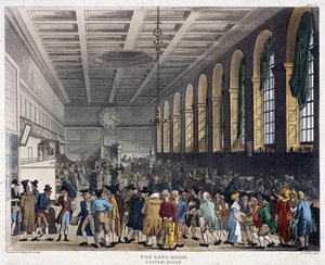 Interiør av Custom House, London, 1808