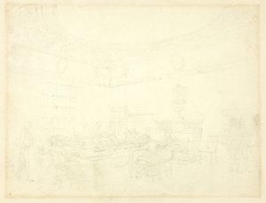 Studie for Board of Trade, fra Microcosm of London av Augustus Charles Pugin