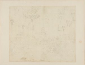 Studie for House of Commons, fra Microcosm of London av Augustus Charles Pugin