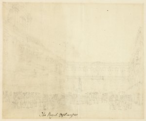 Studie for The Royal Exchange, fra Microcosm of London av Augustus Charles Pugin