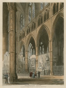 Westminster Abbey, London av Augustus Charles Pugin