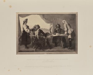 Peter den stores første intervju med Catherine Peter den store ser Katherine for..., 1858.