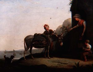 Forhandling for fjærkre av Augustus Wall Callcott