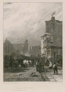Riving av Swallow Street, London av Augustus Wall Callcott