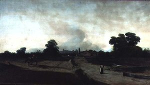 Landskap: Kveld (tegning)