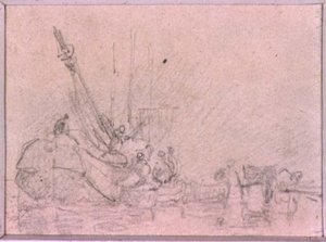 Studier av komposisjon (tegning) av Augustus Wall Callcott