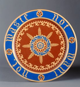 Brødtallerken, produsert av Minton and Company, ca. 1849 (keramikk) av Augustus Welby Northmore Pugin
