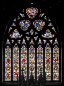 Østvindu med Jesse Tree, ca. 1844 (farget glass) av Augustus Welby Northmore Pugin