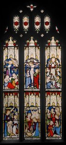 Hendelser fra Kristi liv og jomfru Maria, 1851 (farget glass) av Augustus Welby Northmore Pugin