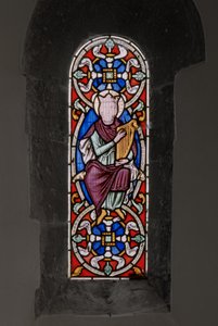 Kong David, 1849 (farget glass) av Augustus Welby Northmore Pugin