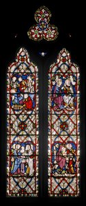 Lady Chapel Window med scener fra Jomfruens liv, 1851 (farget glass) av Augustus Welby Northmore Pugin
