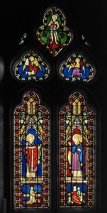 St. Augustine og St. Gregory, Chapel East Window, ca. 1844 (farget glass) av Augustus Welby Northmore Pugin