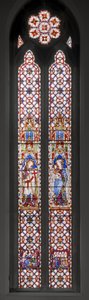 St. George, Virgin & Child, 1850 (farget glass) av Augustus Welby Northmore Pugin