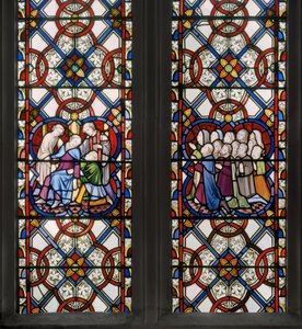 St. George Window, detalj, 1850 (farget glass)