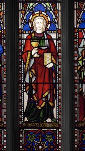 St. Johannes evangelisten, 1849 (farget glass)