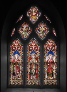 St. Osmund og St. Thomas, 1848 (farget glass) av Augustus Welby Northmore Pugin