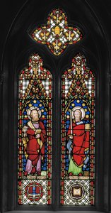 St. Peter og St. Paul, ca. 1845 (farget glass)