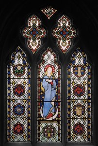Jomfru Maria, ca. 1845 (farget glass) av Augustus Welby Northmore Pugin
